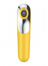 Vibromasseur et stimulateur clitoridien jaune Dual Love Satisfyer - CC5972570104