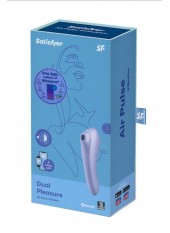 Vibromasseur et stimulateur de clitoris violet connecté Dual Pleasure Satisfyer - CC5972590201