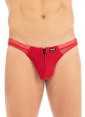 String rouge avec double zip Wiz - LM16-57RED