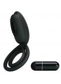 Cockring vibrant en silicone avec stimulateur clitoridien Esther - CC592166