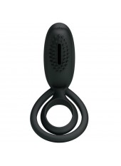 Cockring vibrant en silicone avec stimulateur clitoridien Esther - CC592166